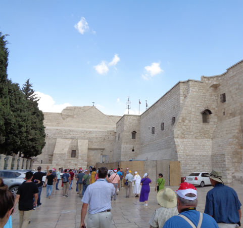 Outside the Church of the Nativity