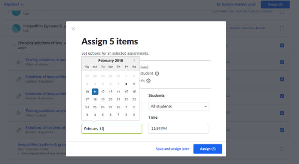 Assigning work